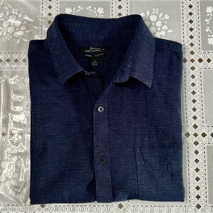 Marc Anthony Luxury Slim Fit Shirt - Dark Blue